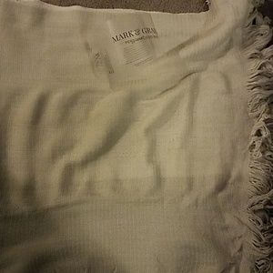 Mark & graham fringed colorblock throw